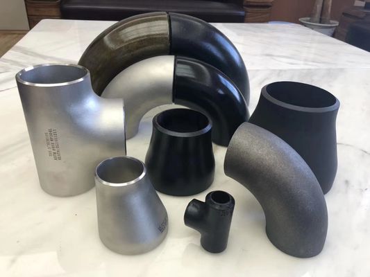 品質  45D 90D 180D Carbon Steel Butt Welded Pipe Fittings ASME B16.9 B16.28 A234WPB 工場