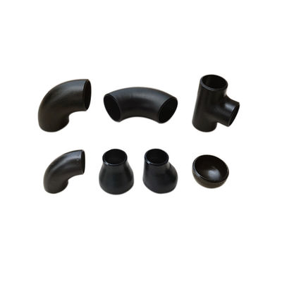 ASTM B16.9のバットによって溶接されたガス管のエンド キャップの継ぎ目が無く黒い絵画は電流を通した