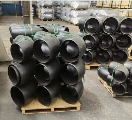 ASME B16.9のバットは管付属品SCH10 SCH20 STD SCH40 SCH80の黒の鋼鉄肘を溶接した