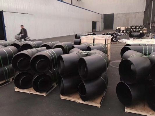 鋼鉄バットによって溶接される管適切なASME B16.9の肘のティーの減力剤の帽子の黒のペンキ