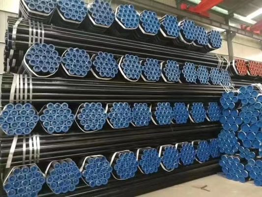黒い鋼管を塗る炭素鋼継ぎ目が無いASTM A106 ASME B36.1 SCH40 SCH80