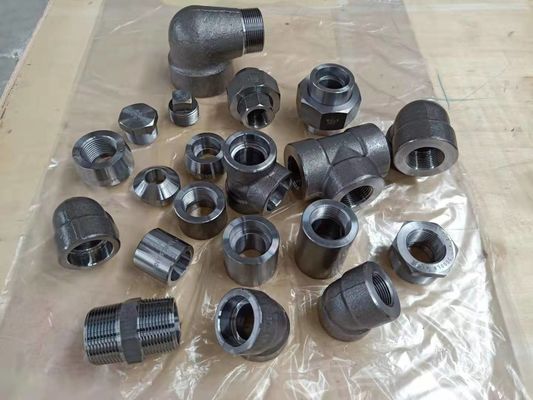 高圧は適切なASME B16.11の肘の帽子のティーのニップルの可鍛性鉄の付属品を造った